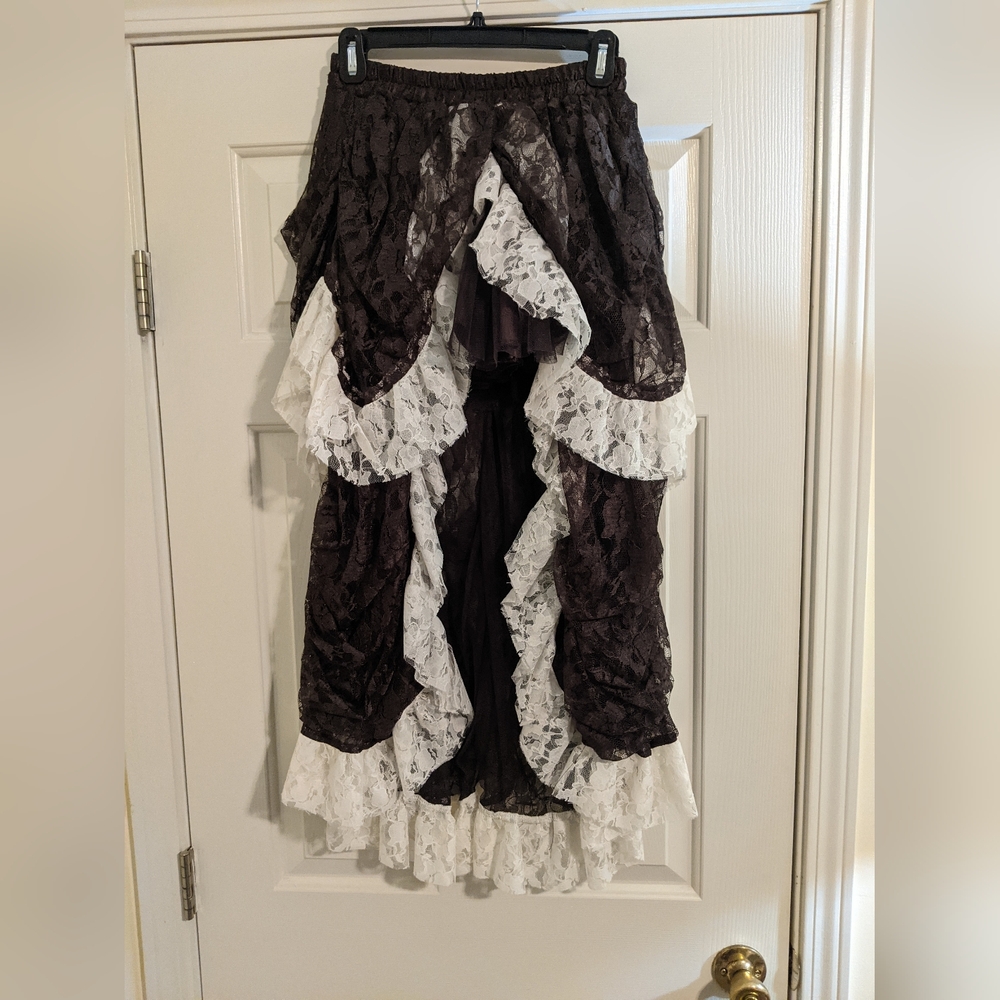Layered ruffled fantasy skirt